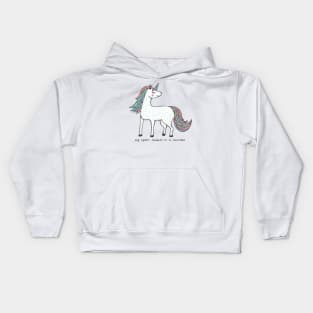 My spirit animal is a unicorn Kids Hoodie